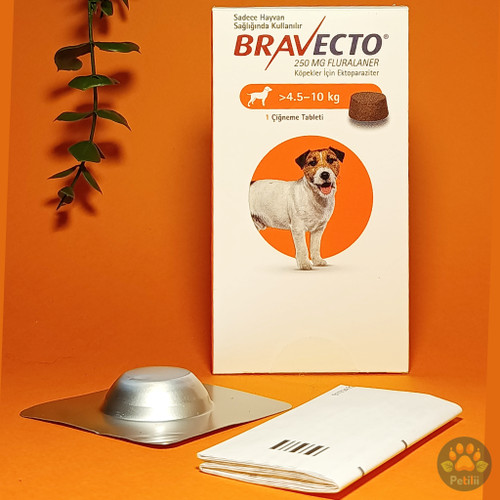 براوکتو براوکتو نارنجی سگ نژاد کوچک ۴تا۱۰ کیلویی bravecto
